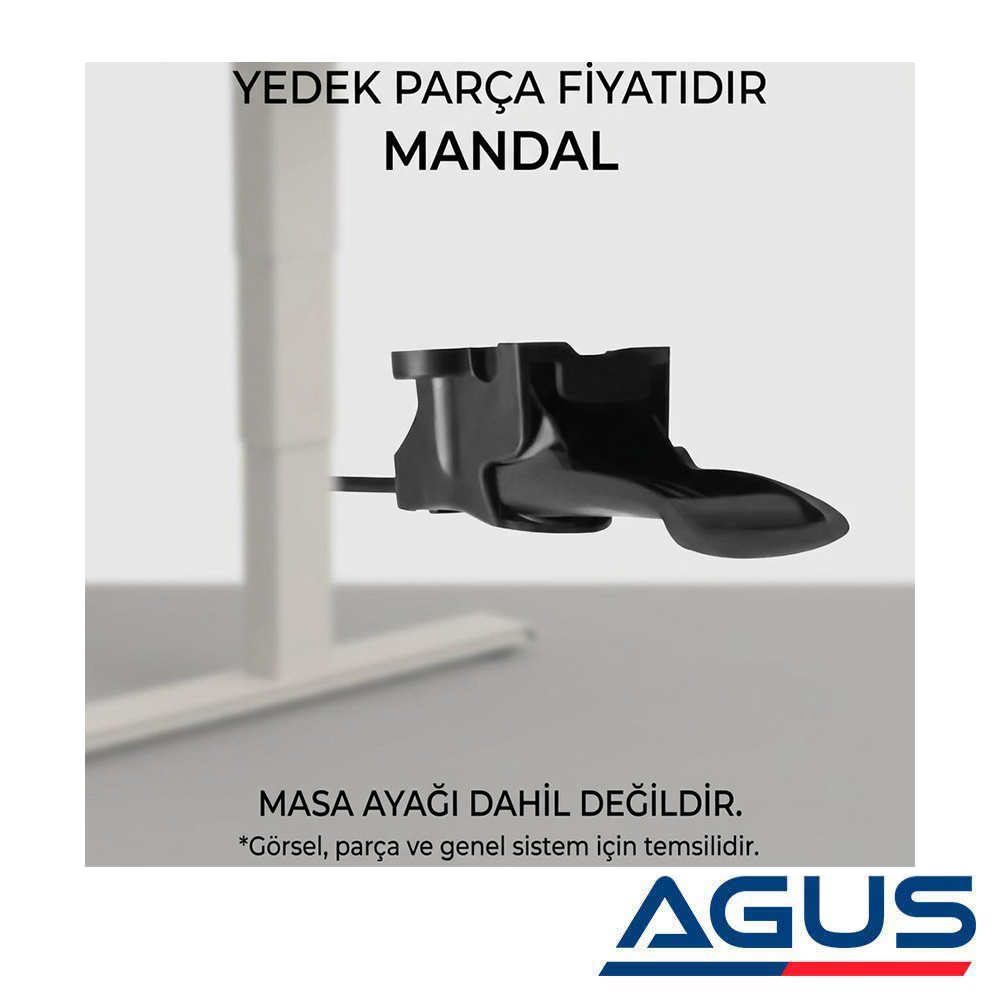 Masa Yükseklik Ayar Mandalı + Çelik Halat Kablosu