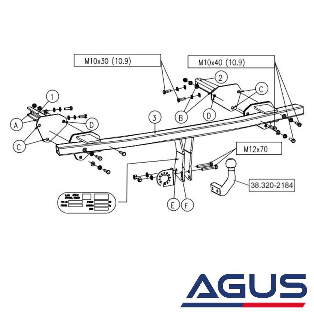 MERCEDES B-Serisi Çeki Demiri W245 2004-2011 Hatchback | Agus.com.tr