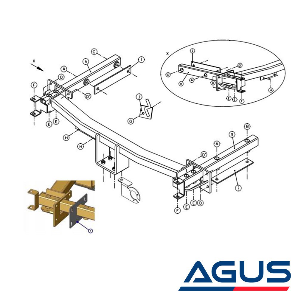 MERCEDES CLK Çeki Demiri C203 2002-2009 | Agus.com.tr