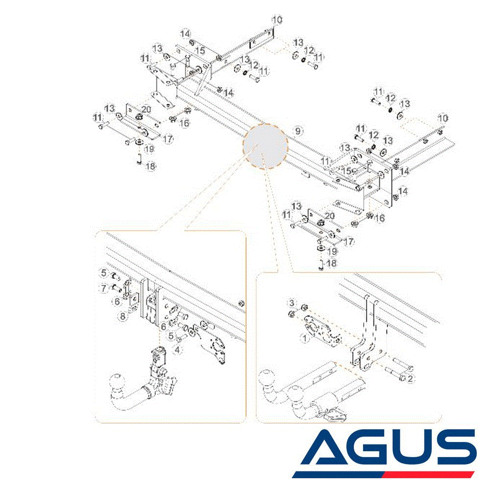 MERCEDES GLE Çeki Demiri W166-C292 2015-2019 Suv, Coupe | Agus.com.tr