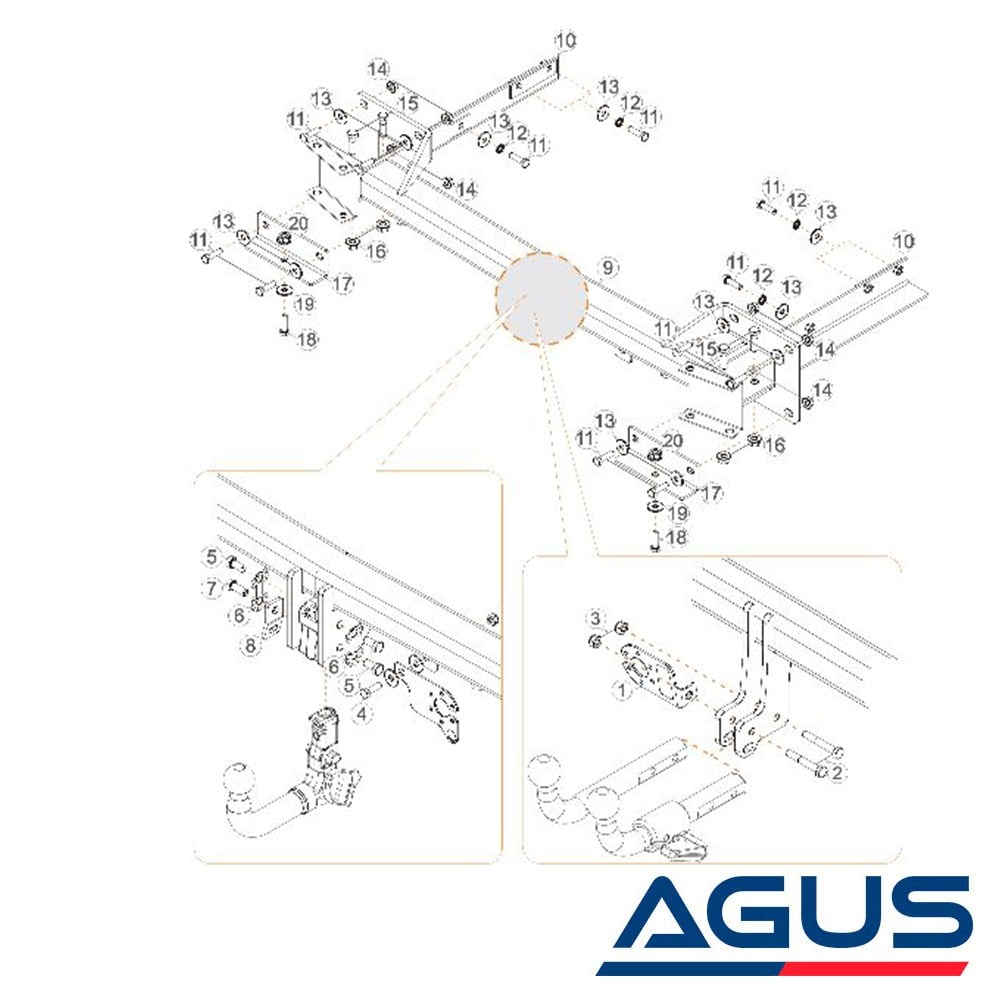 MERCEDES GLE Çeki Demiri W166-C292 2015-2019 Suv, Coupe | Agus.com.tr