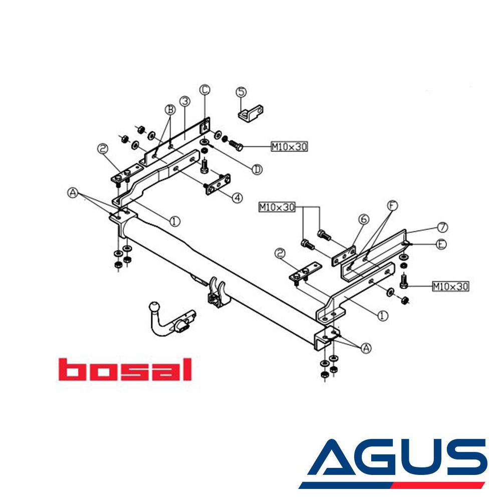 MERCEDES S-Serisi Sökülebilir Çeki Demiri W140 1991-1998 | Agus.com.tr