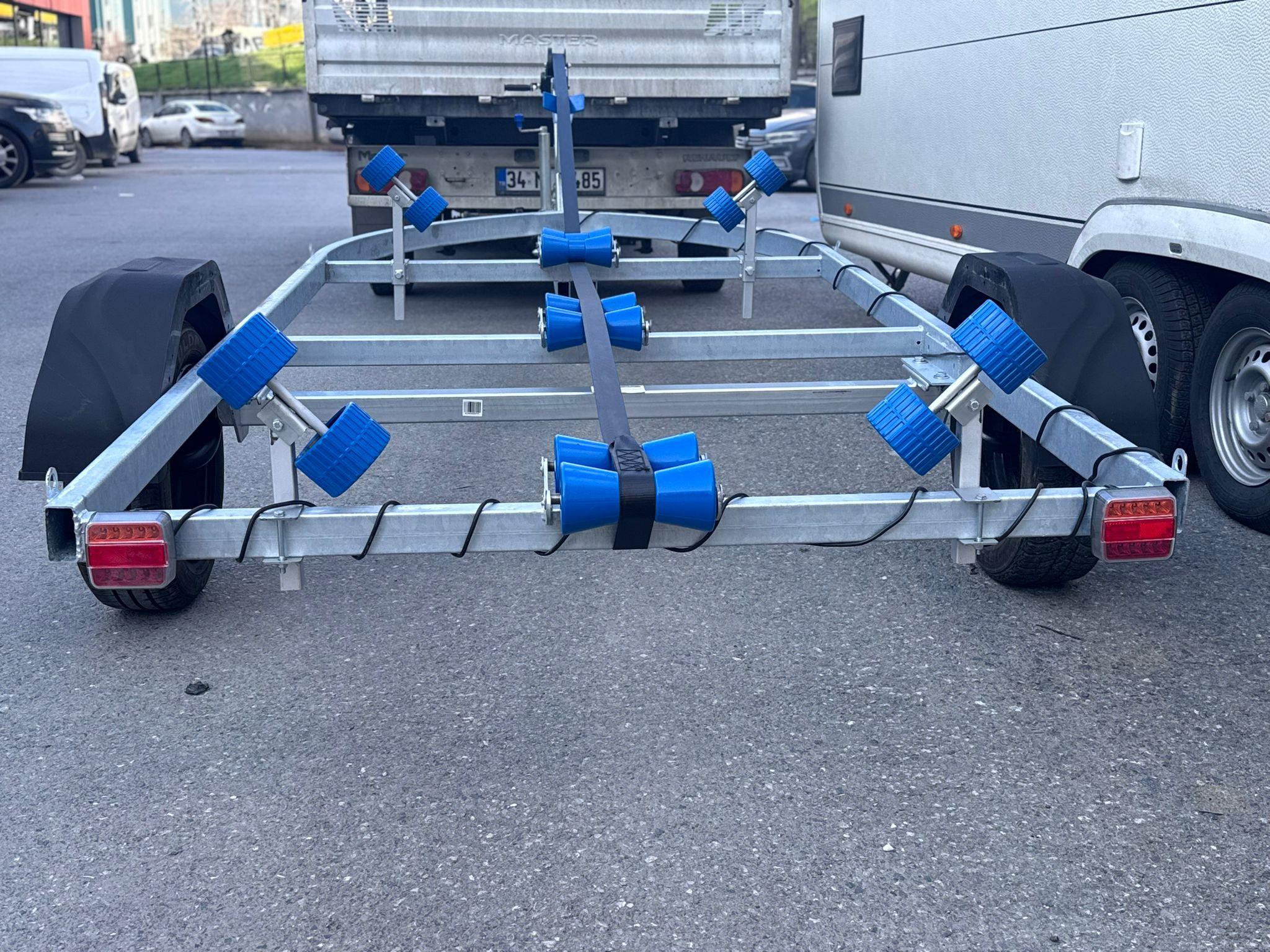 Mıknatıslı Led Römork Stop Lambası Seti 7 Pin Soketli 12v