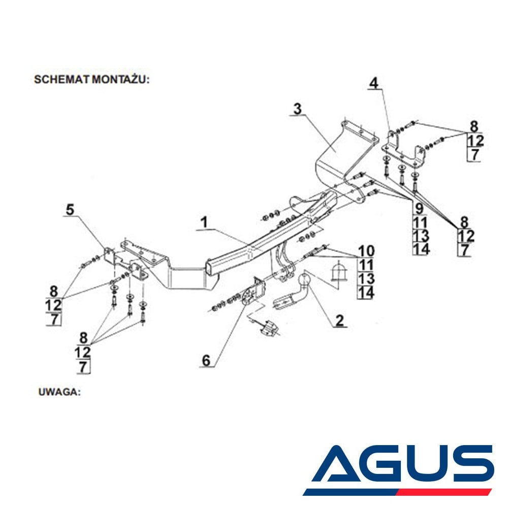 MITSUBISHI Outlander Çeki Demiri 2008-2012 | Agus.com.tr