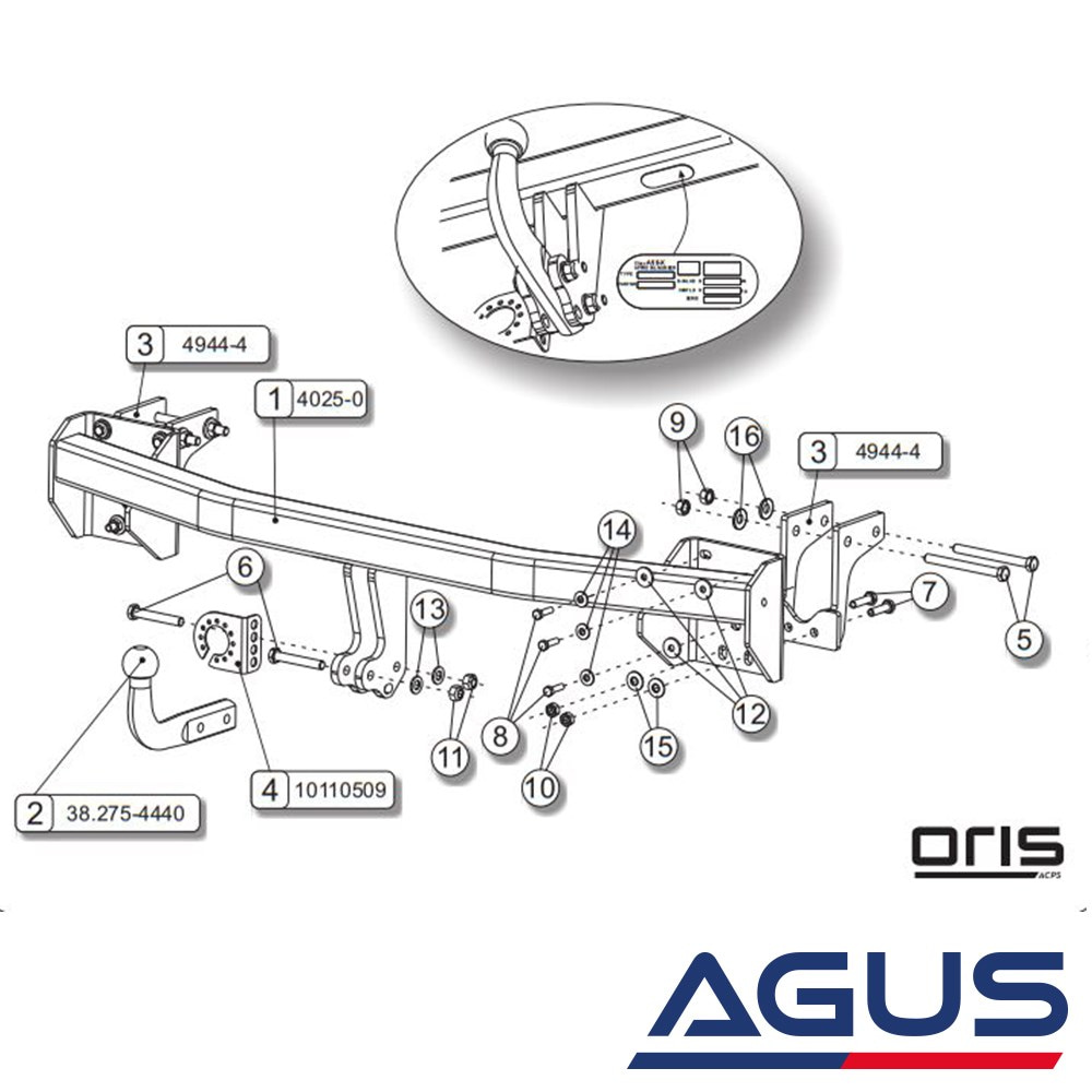 MITSUBISHI Outlander Çeki Demiri 2012- | Agus.com.tr