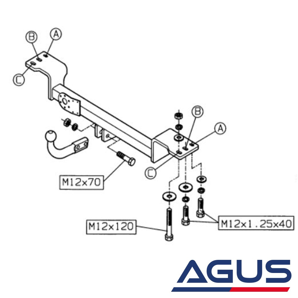MITSUBISHI Pajero Çeki Demiri V2/V3/ V4 1991-2003 | Agus.com.tr