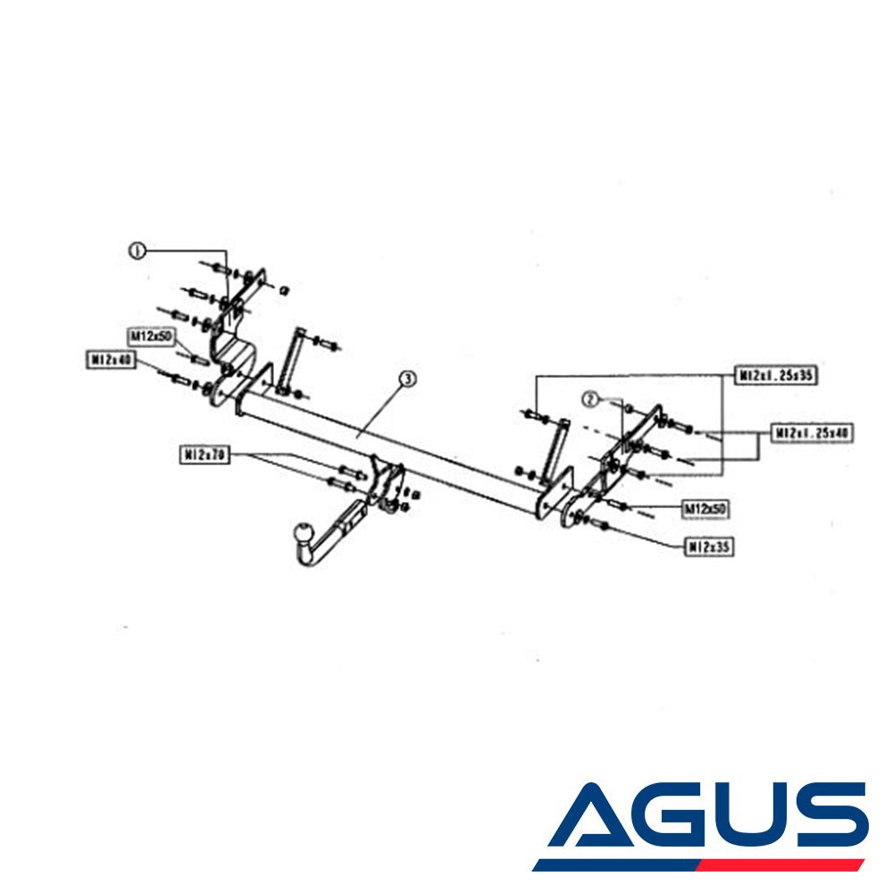 MITSUBISHI Pajero Pinin Çeki Demiri 1999-2005 4 Kapı | Agus.com.tr