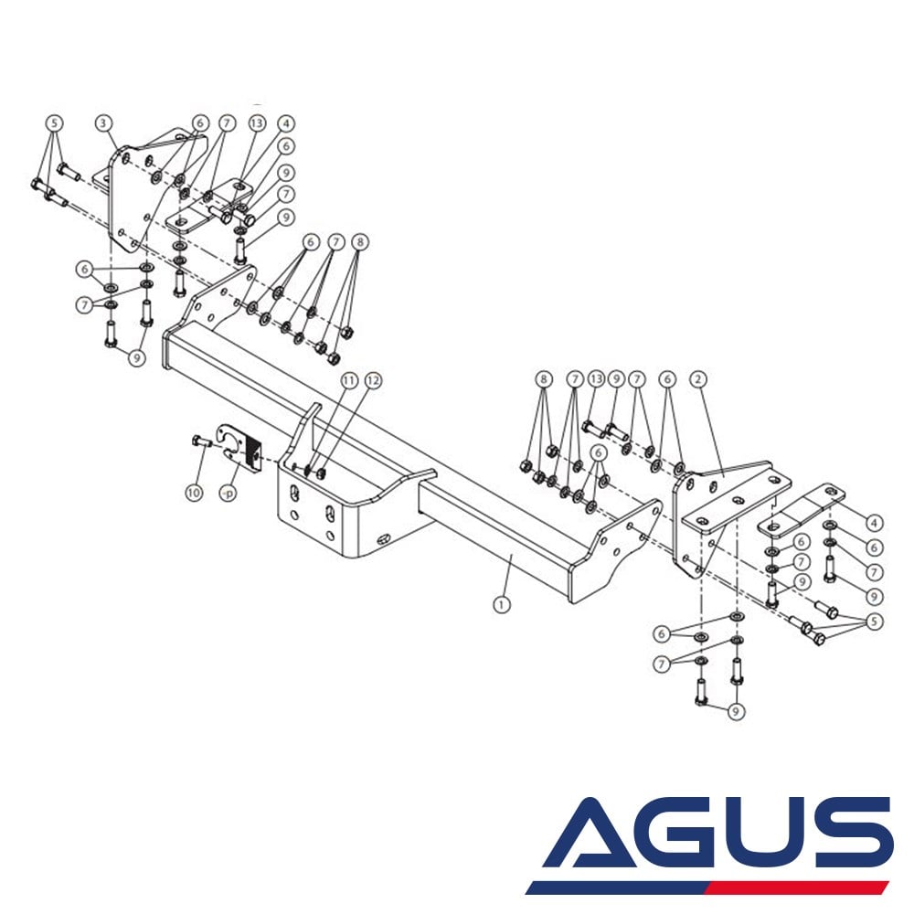 NISSAN Navara Pick-Up Kamyonet Çeki Demiri D40/D23 | Agus.com.tr