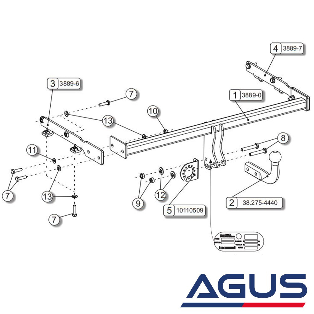 NISSAN Note Çeki Demiri (E12) 2013- | Agus.com.tr
