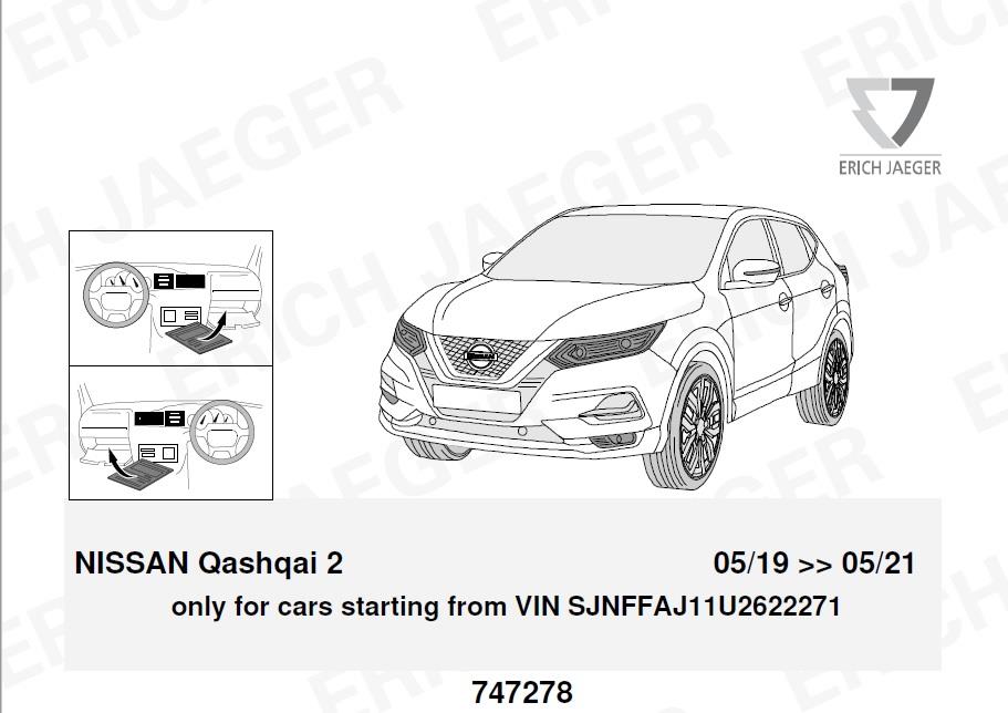 NISSAN Qashqai J11 2019-2021 Römork Tesisatı 13P