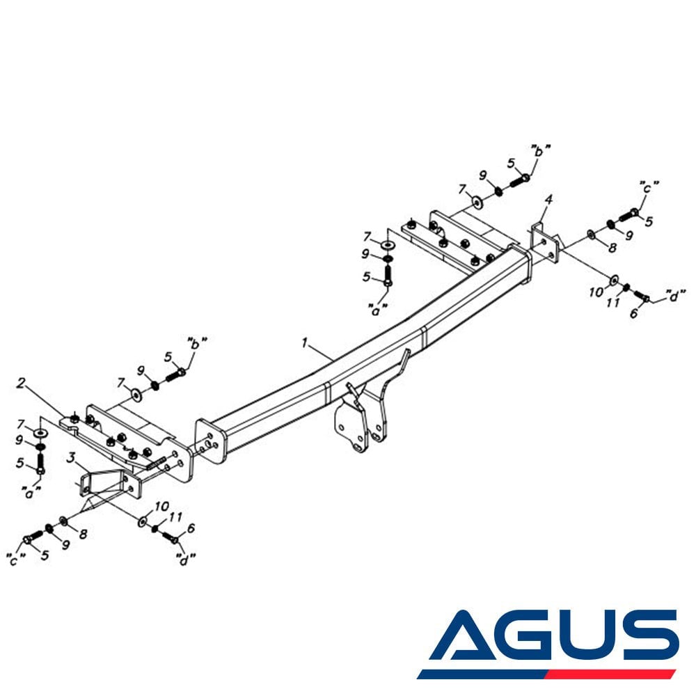 NISSAN Terrano II Çeki Demiri R20 1993-2006 | Agus.com.tr