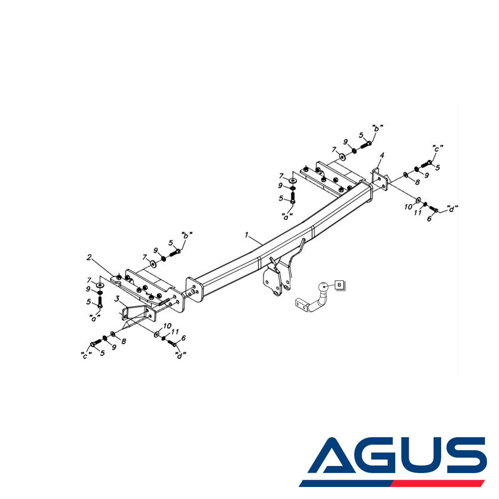 NISSAN X-Trail Çeki Demiri T30 2001-2007 | Agus.com.tr