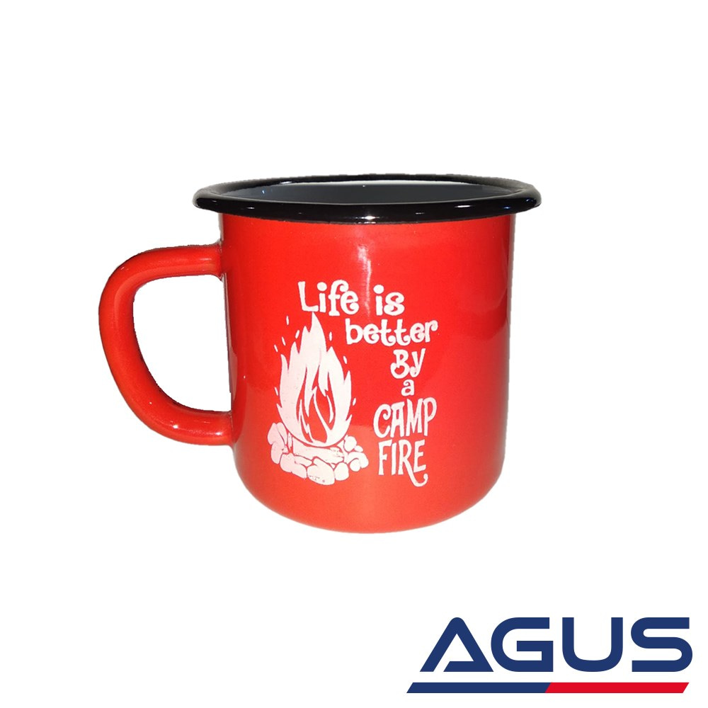 Nurgaz Emaye Kupa Kırmızı | Agus.com.tr
