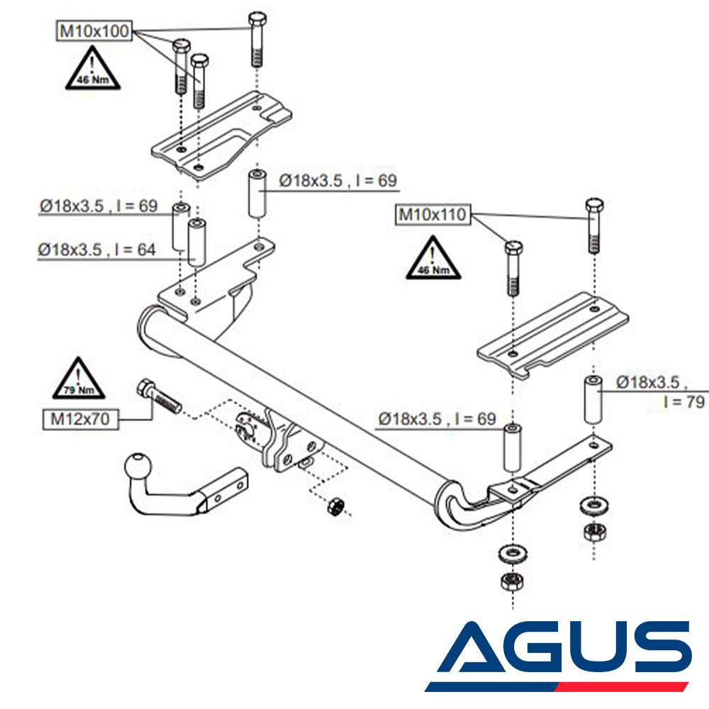 OPEL Vectra B Çeki Demiri 1996-2002 Stationwagon | Agus.com.tr