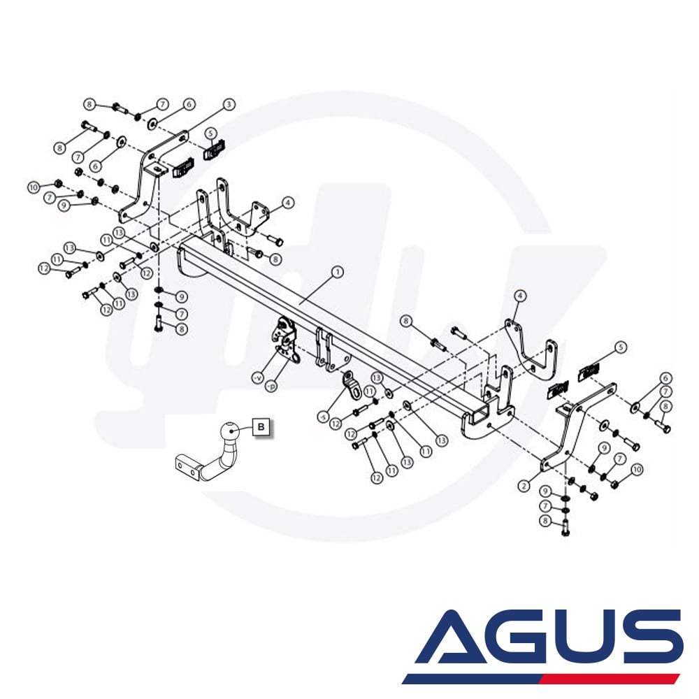 PEUGEOT 2008 Çeki Demiri 2019- | Agus.com.tr
