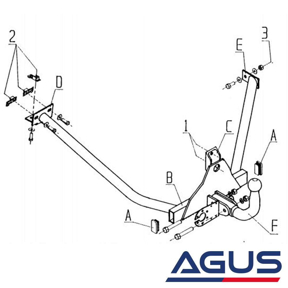 PEUGEOT 205 Çeki Demiri | Agus.com.tr