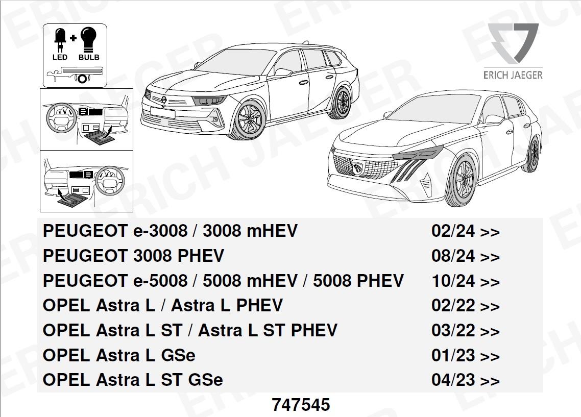 PEUGEOT 3008 2024- Römork Tesisat 13P