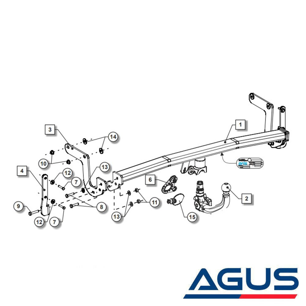 PEUGEOT 3008 Sökülebilir Çeki Demiri 2016-