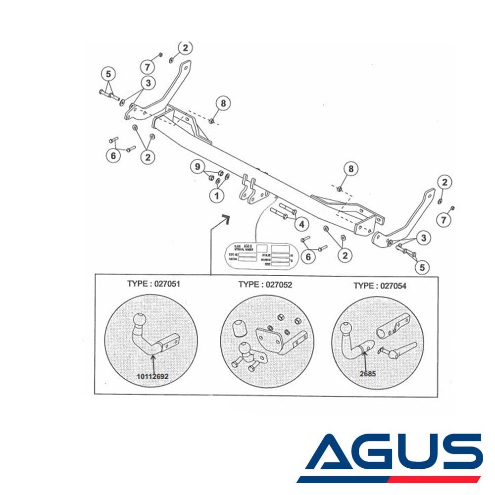 PEUGEOT 307 Çeki Demiri Stationwagon | Agus.com.tr