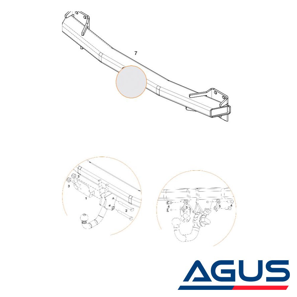 PORSCHE Cayenne Sökülebilir Çeki Demiri 2002-2017 | Agus.com.tr