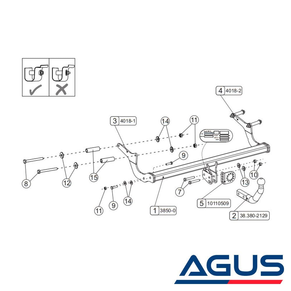 RENAULT Captur Çeki Demiri 2013-2019 | Agus.com.tr
