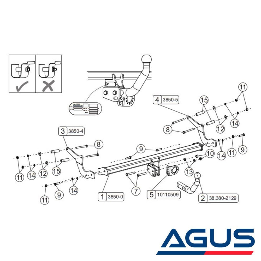 RENAULT Clio IV Çeki Demiri 2012-2020 Hatchback | Agus.com.tr