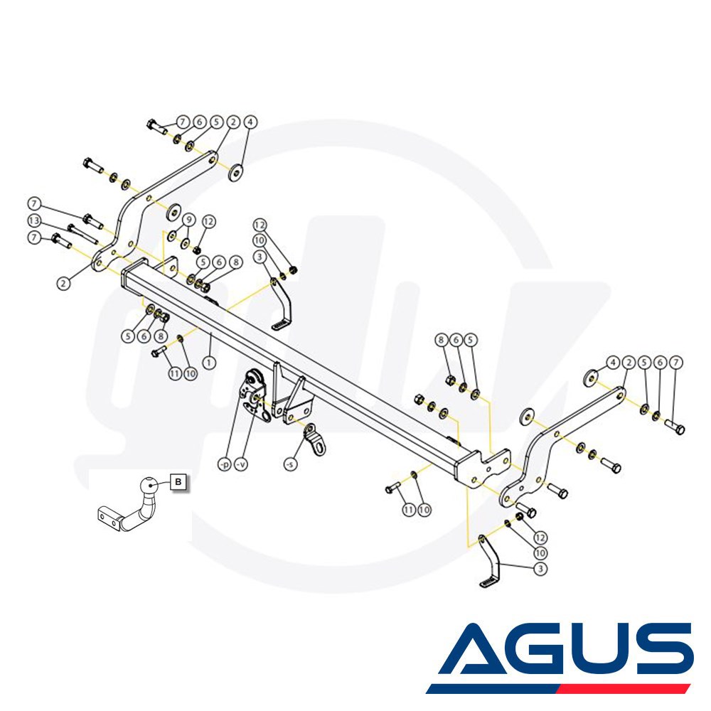 RENAULT Clio V Çeki Demiri 2020- Hatchback | Agus.com.tr