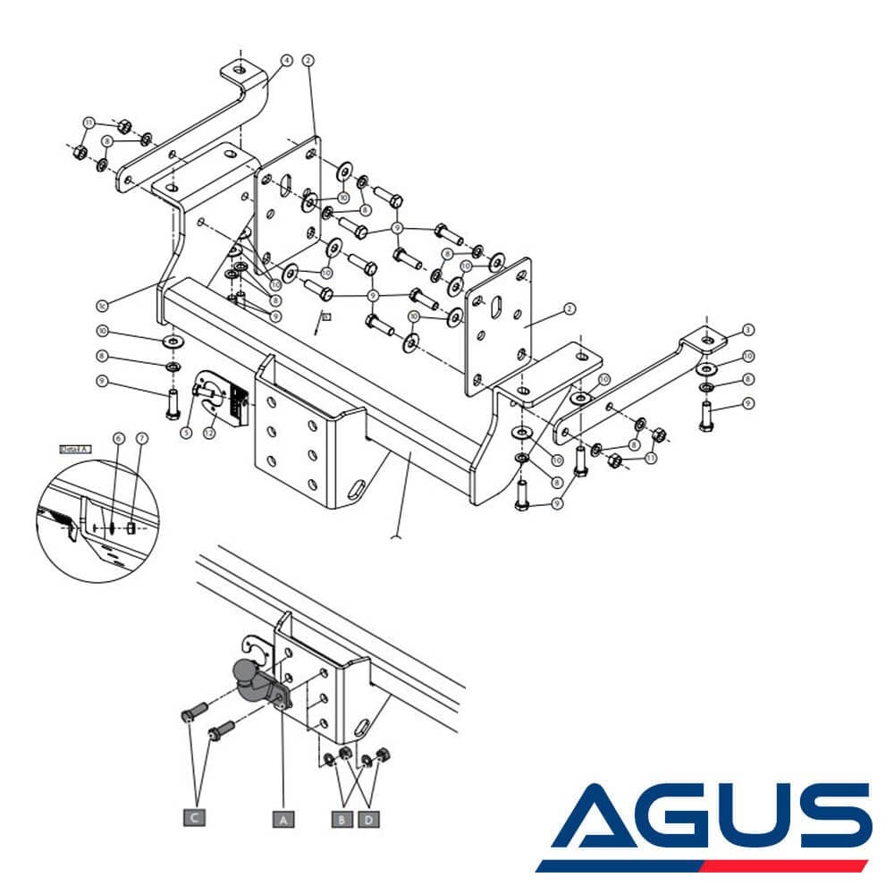 RENAULT Master Çeki Demiri 2010- Pick-up, Kamyonet Arka Çift Teker | Agus.com.tr