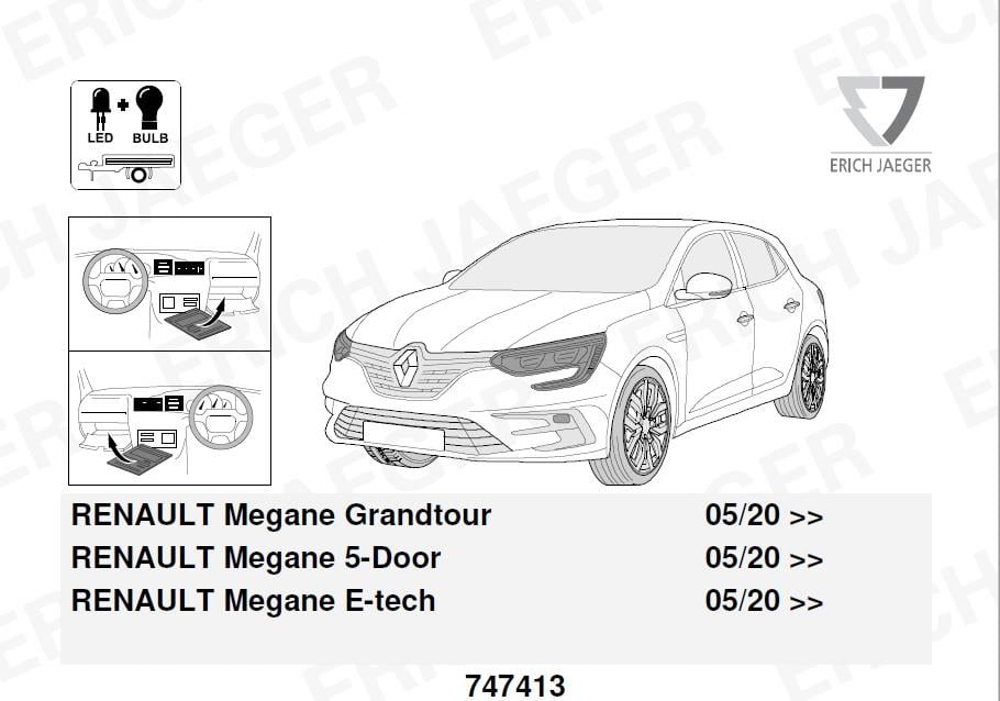 RENAULT Megane E-Tech Römork Tesisatı 13P