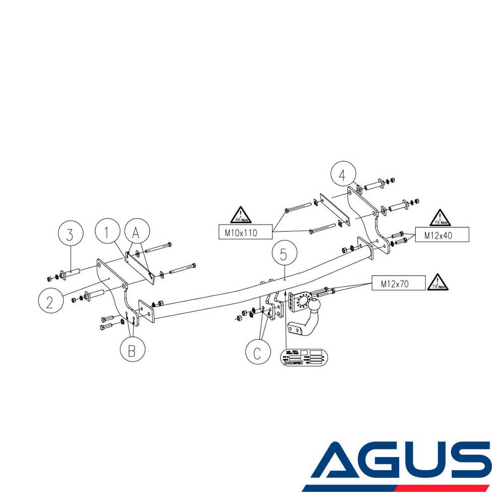 RENAULT Megane I Scenic Çeki Demiri 1998-2000 | Agus.com.tr