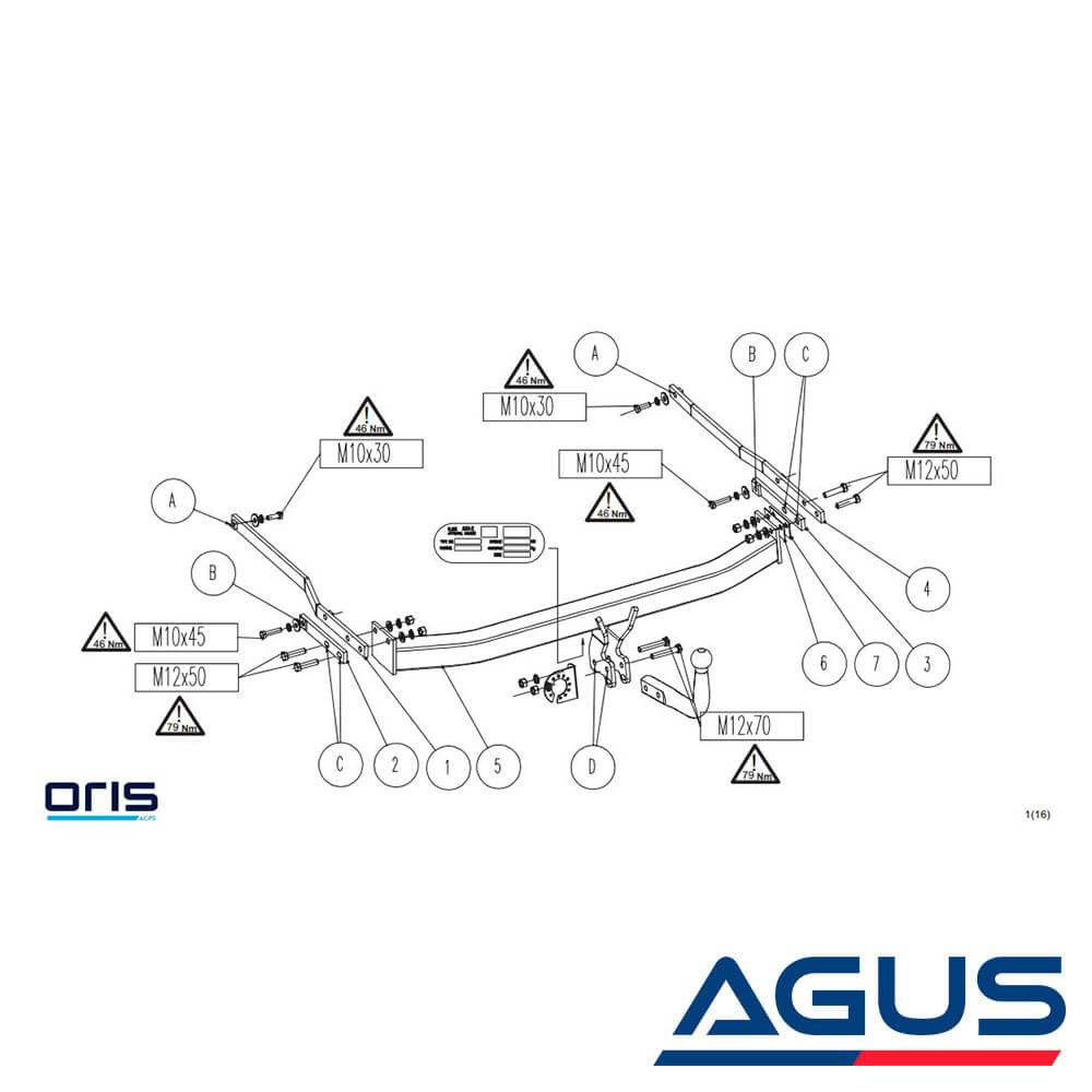 RENAULT Megane III Çeki Demiri 2010-2015 Stationwagon,Sport Tourer | Agus.com.tr