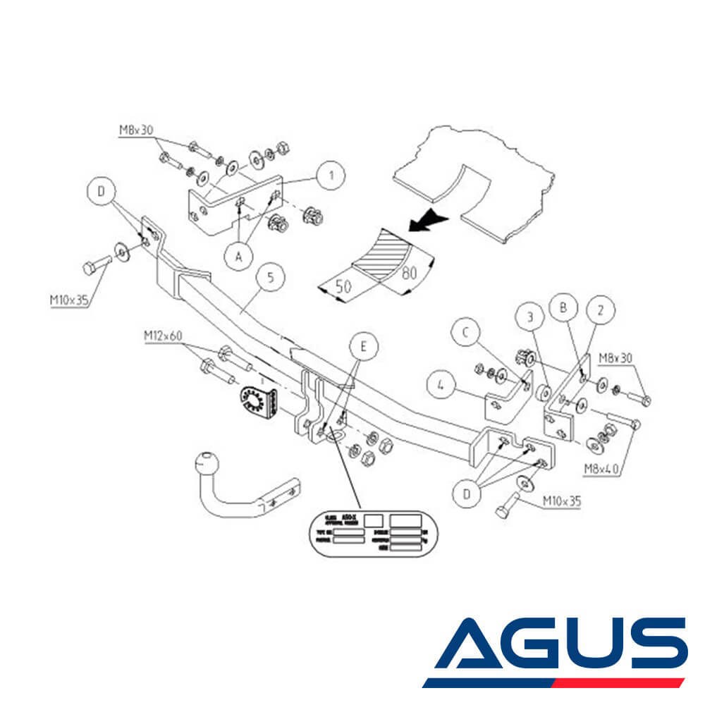 RENAULT Twingo I Çeki Demiri | Agus.com.tr