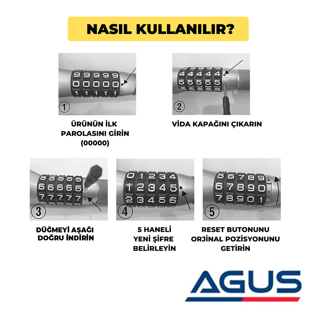 Römork & Karavan Şifreli Teker Kilidi