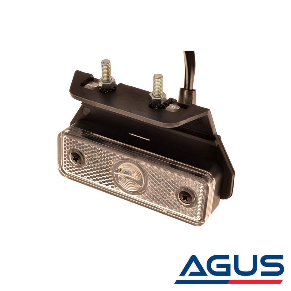 Römork & Karavan Yan Etek Aydınlatma Lambası Gri Braketli Led 12 Volt