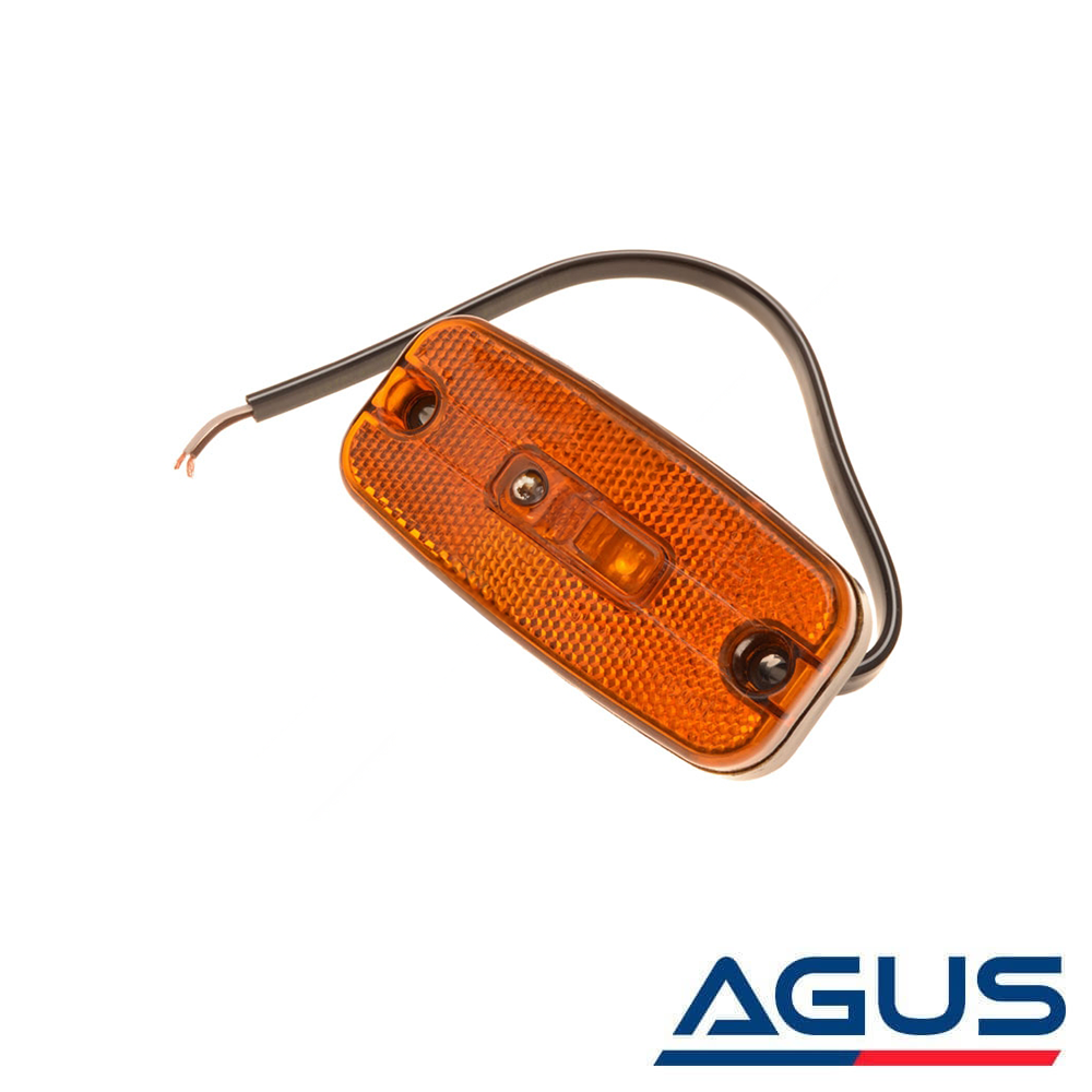 Römork & Karavan Yan Etek Aydınlatma Lambası Led Sarı Braketli 12 Volt