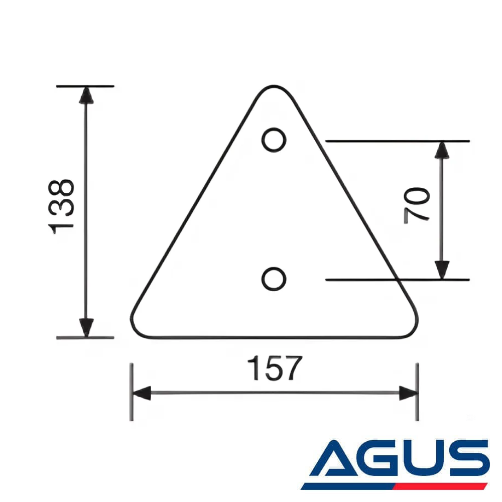 Römork ve Karavan Kırmızı Üçgen Reflektör E Belgeli