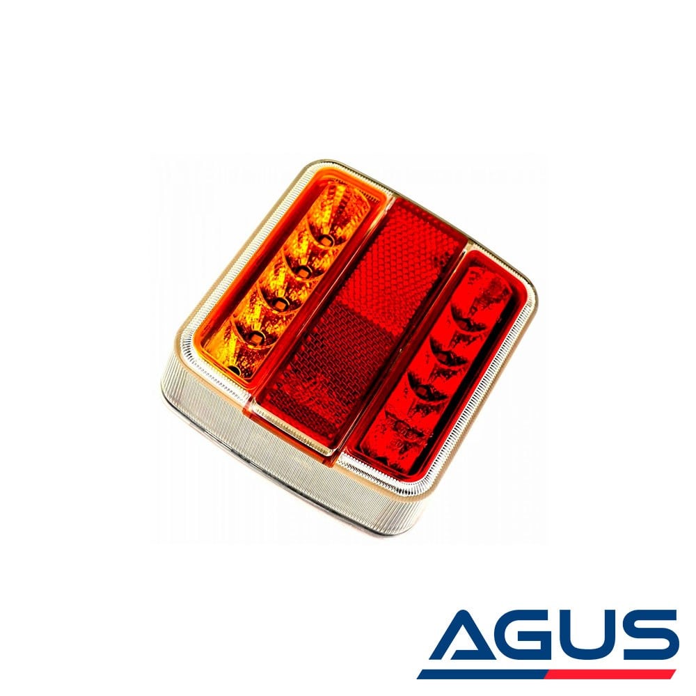 Römork ve Karavan Led Stop Lambası 12 Volt Kare Tip