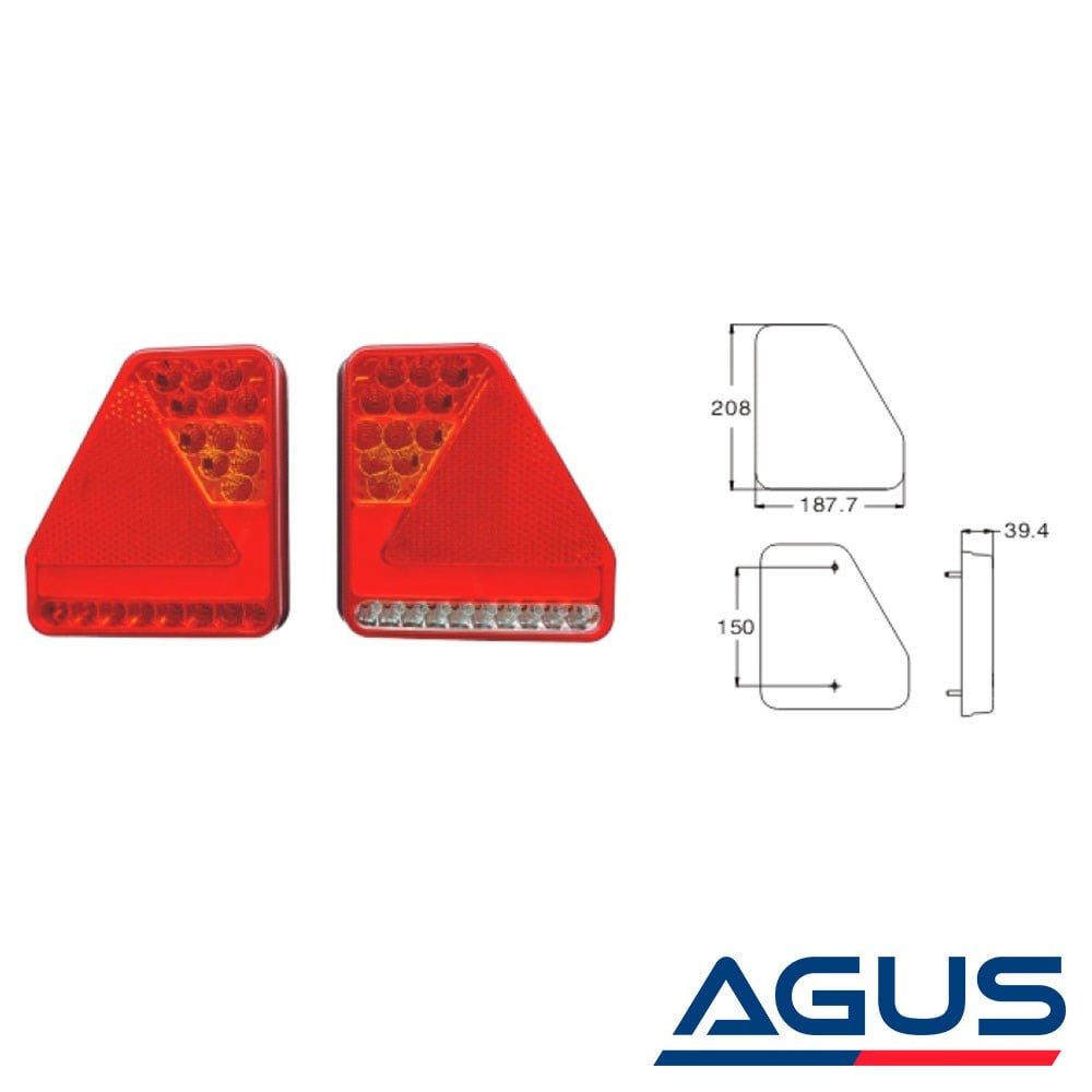 Römork ve Karavan Led Stop Lambası 12 Volt