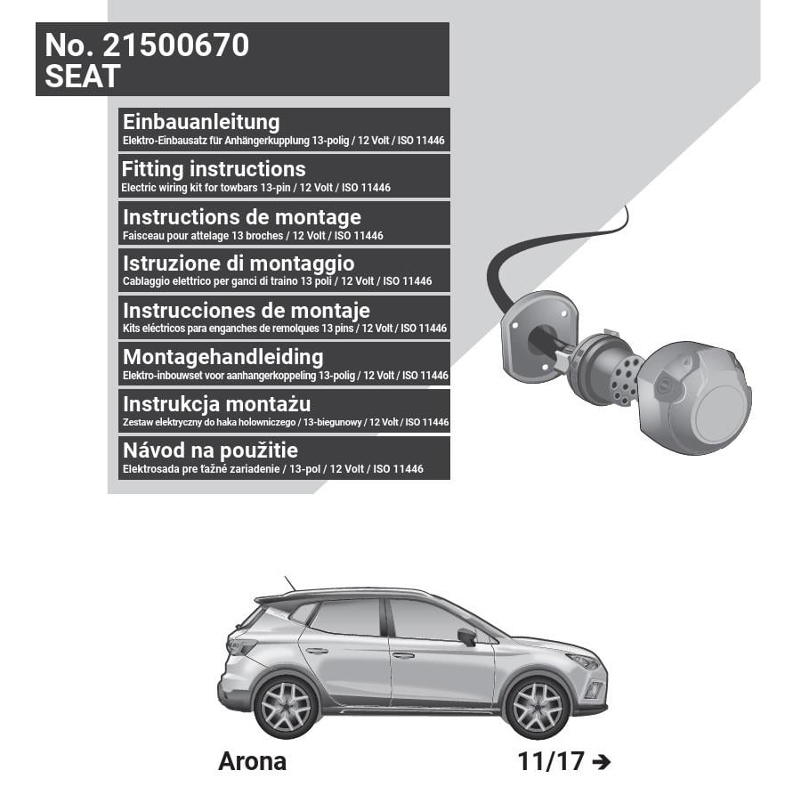 SEAT Arona 2024- Römork Tesisatı 13P