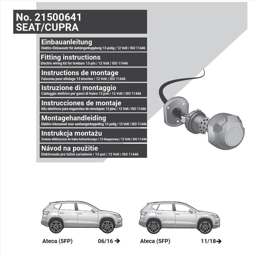SEAT Ateca 2024- Römork Tesisatı 13P