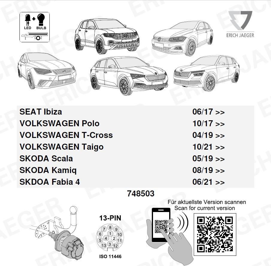 SEAT Ibiza 2024- Römork Tesisatı 13P