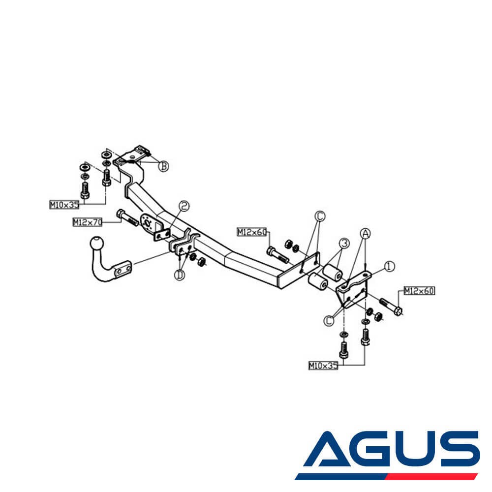 SEAT Ibiza Çeki Demiri 1996-2003 Hatchback | Agus.com.tr