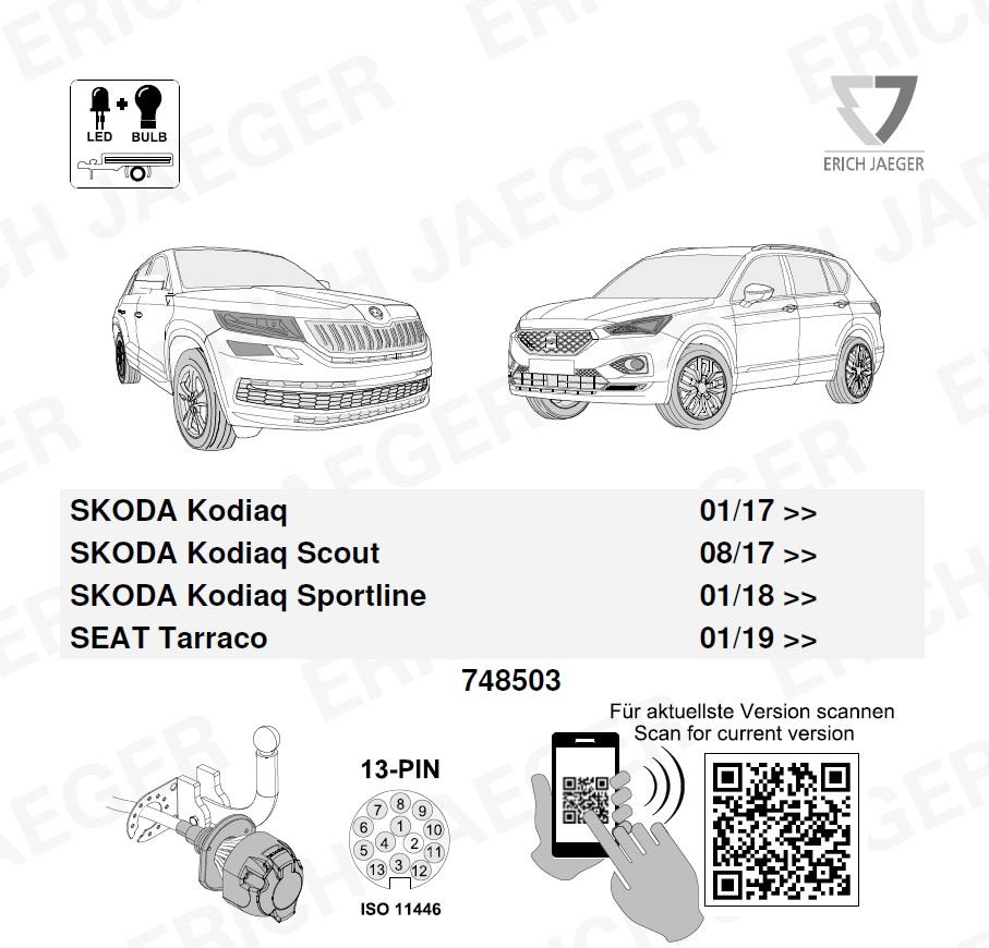 SEAT Tarraco 2024- Römork Tesisatı 13P
