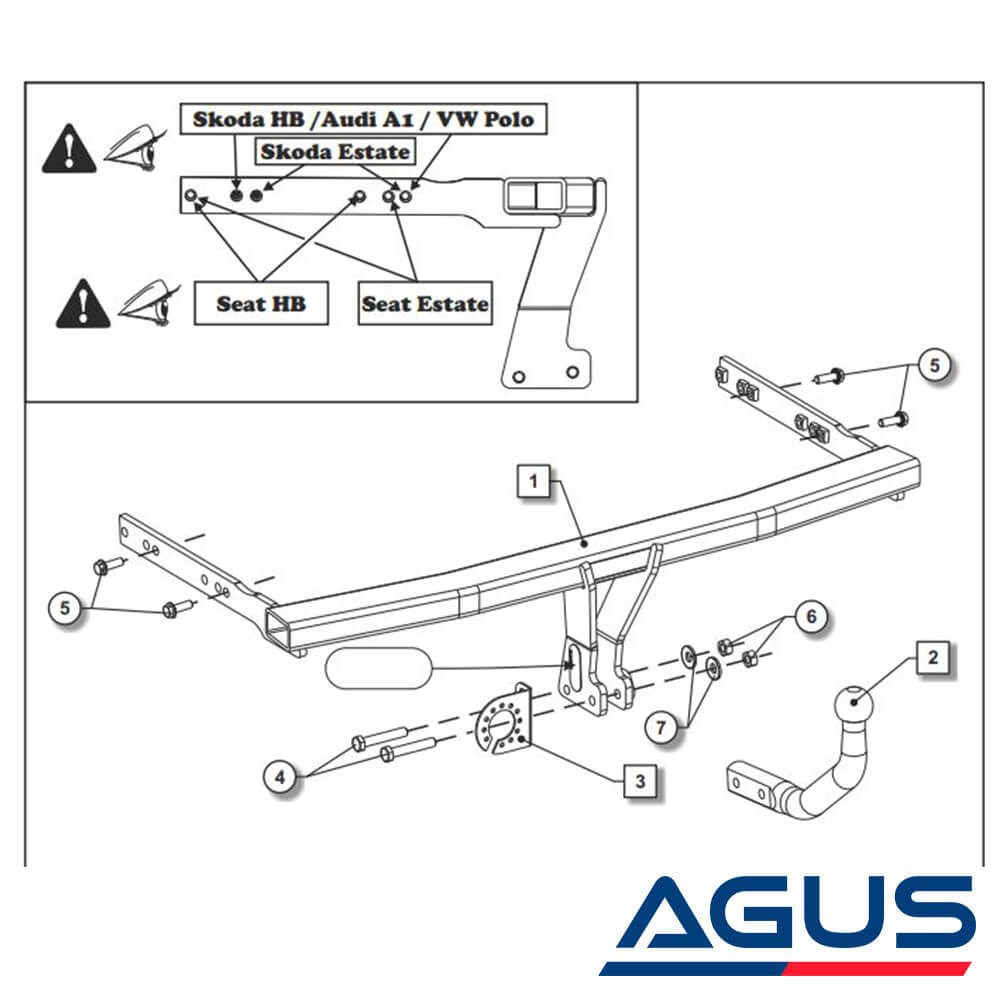 SKODA Fabia Çeki Demiri Hatchback, Stationwagon | Agus.com.tr