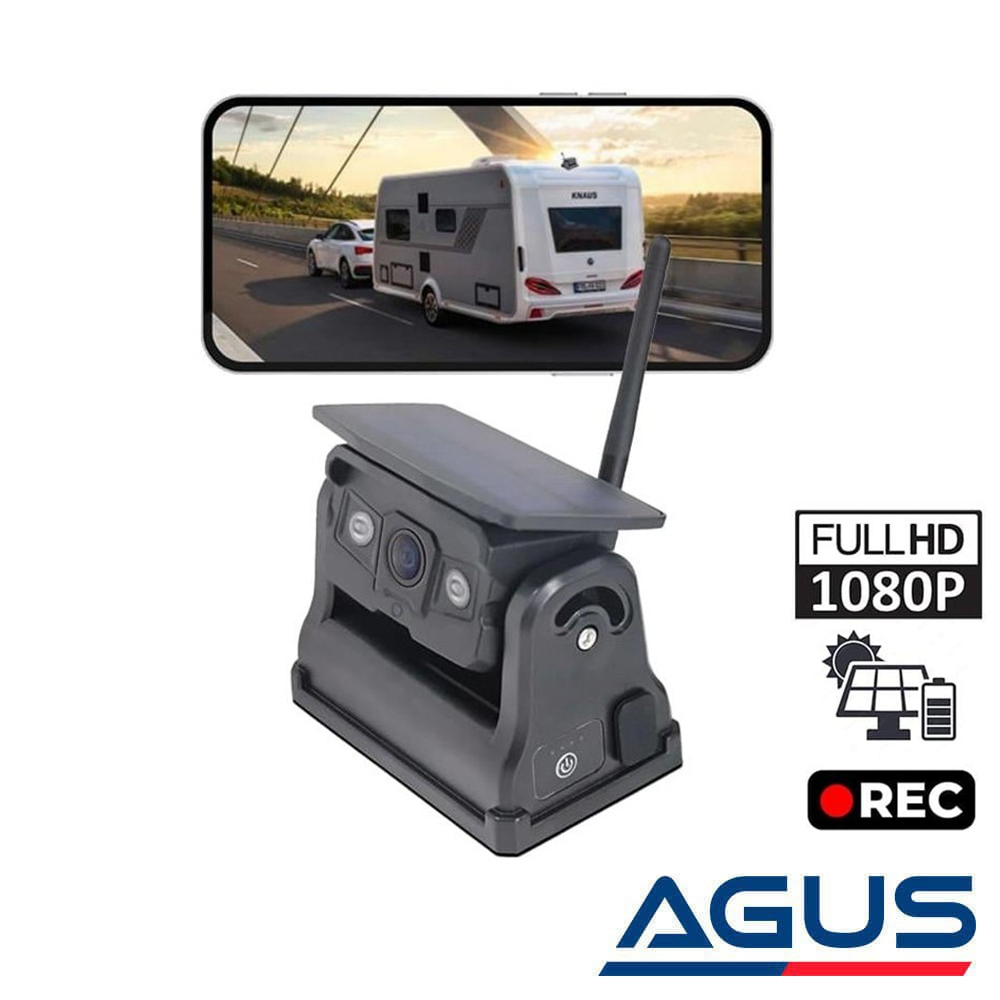 Solar Şarjlı Wireless Karavan Geri Görüş Kamerası 1080P Model 2 | Outlet Ürün