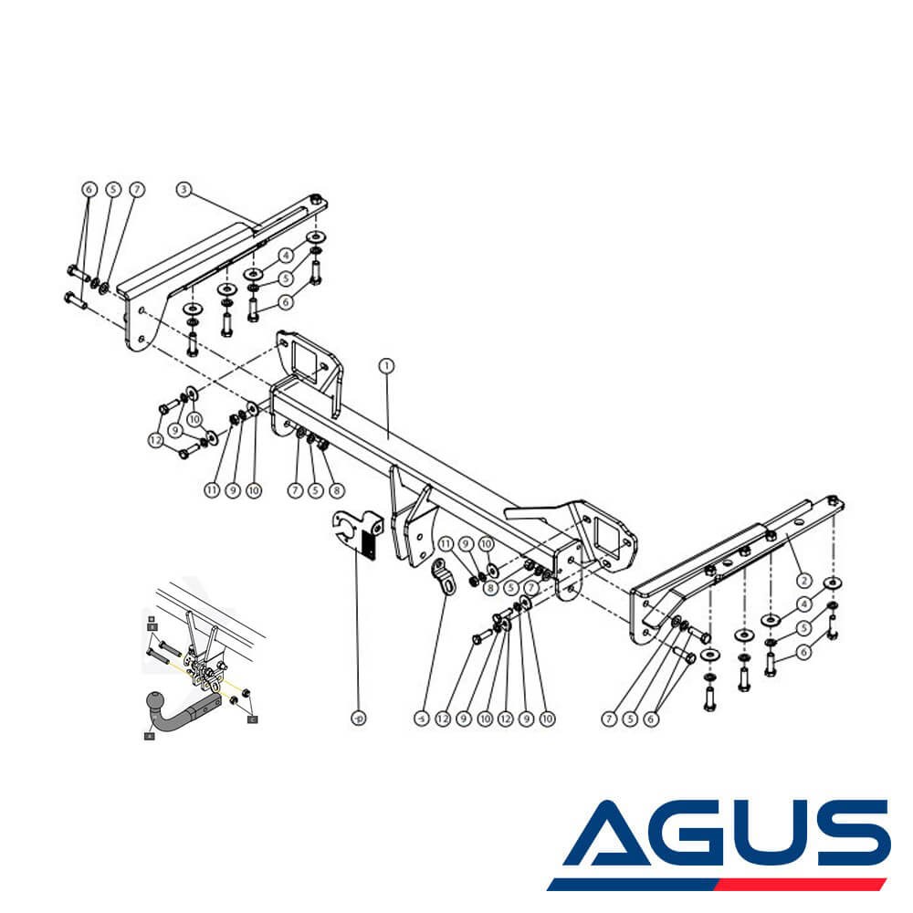 SUBARU Forester Çeki Demiri 2013-2018 | Agus.com.tr