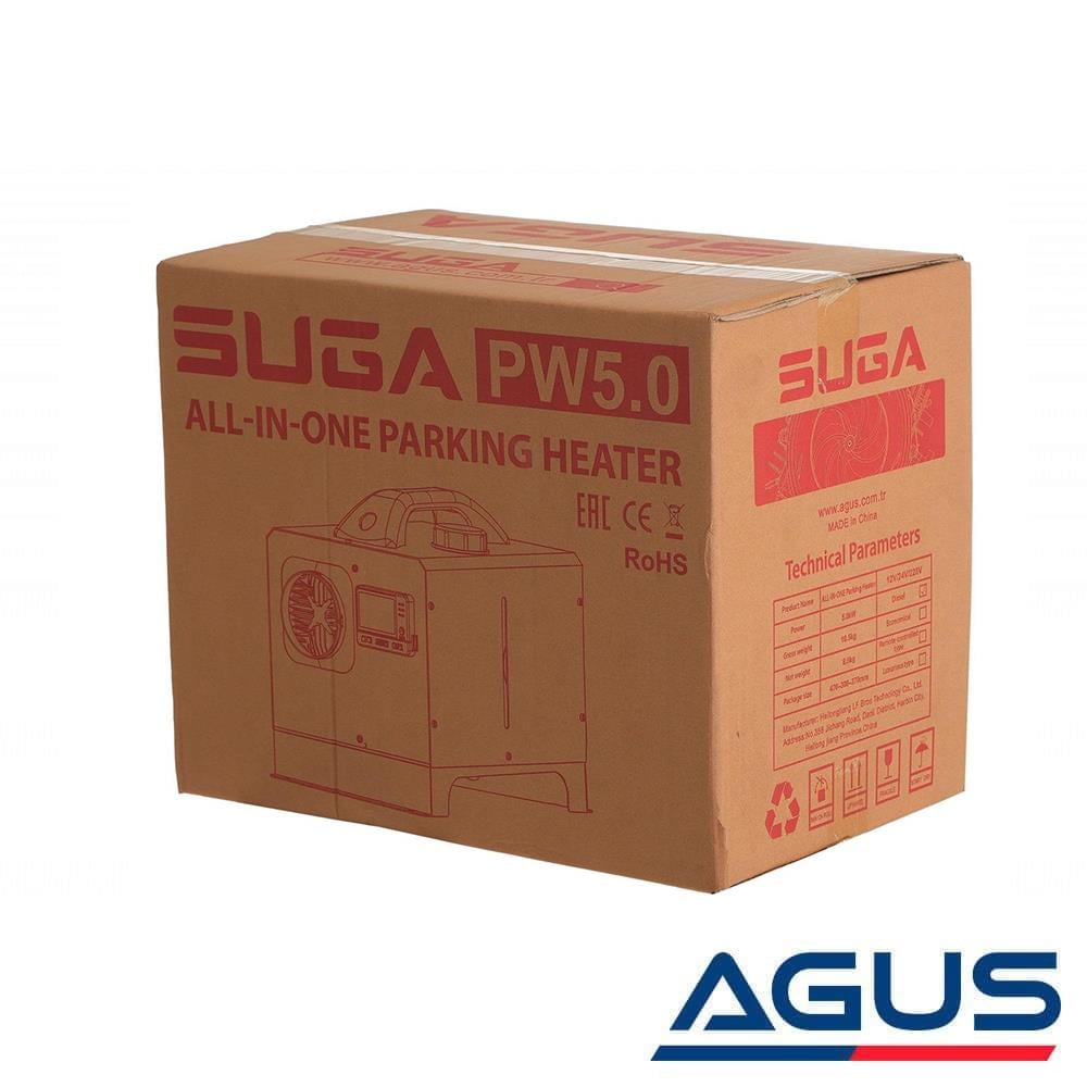 SUGA 12V/24V/220V 5KW Çanta Tipi Portatif Dizel Isıtıcı