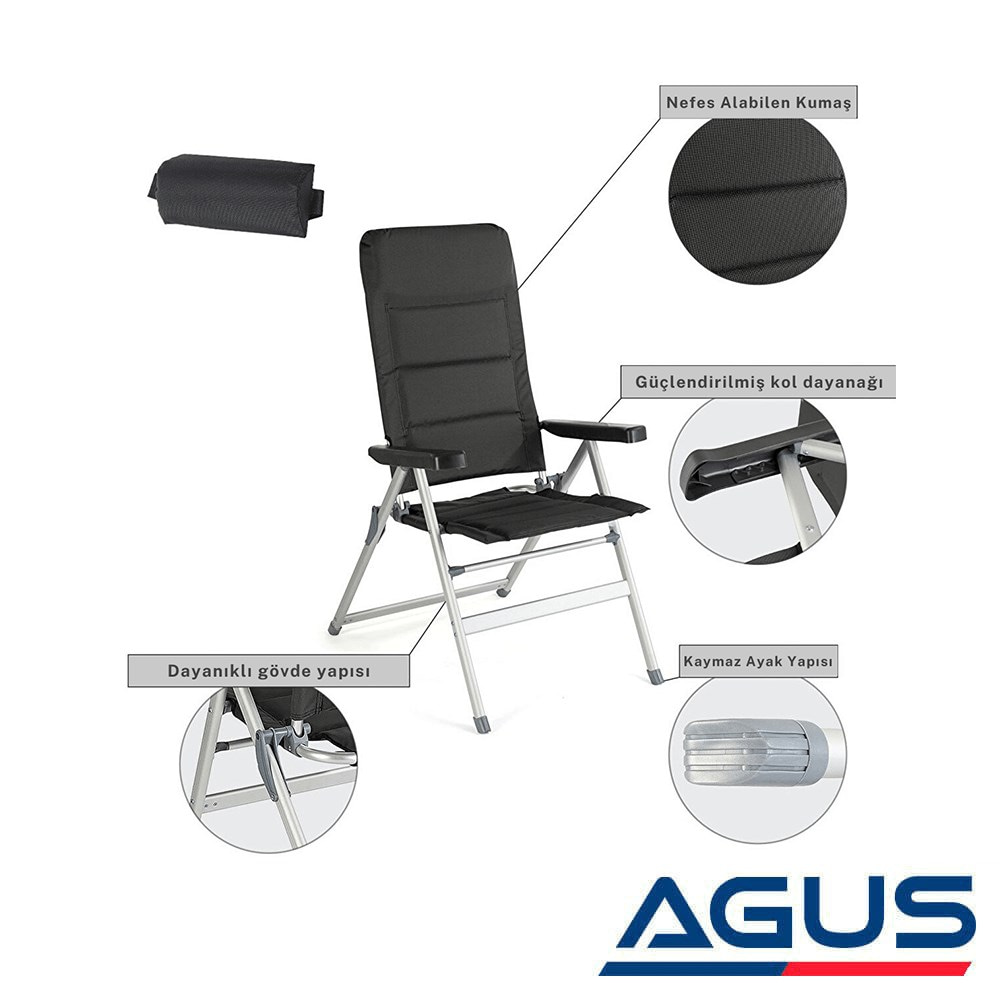 Suga 7 Kademeli Lüx Kamp Sandalyesi