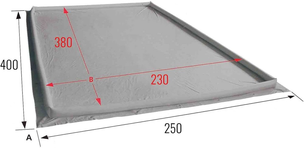 Suga Karavan Air Tente Şişme Zemin Matı 2.5 metre x 5 metre 