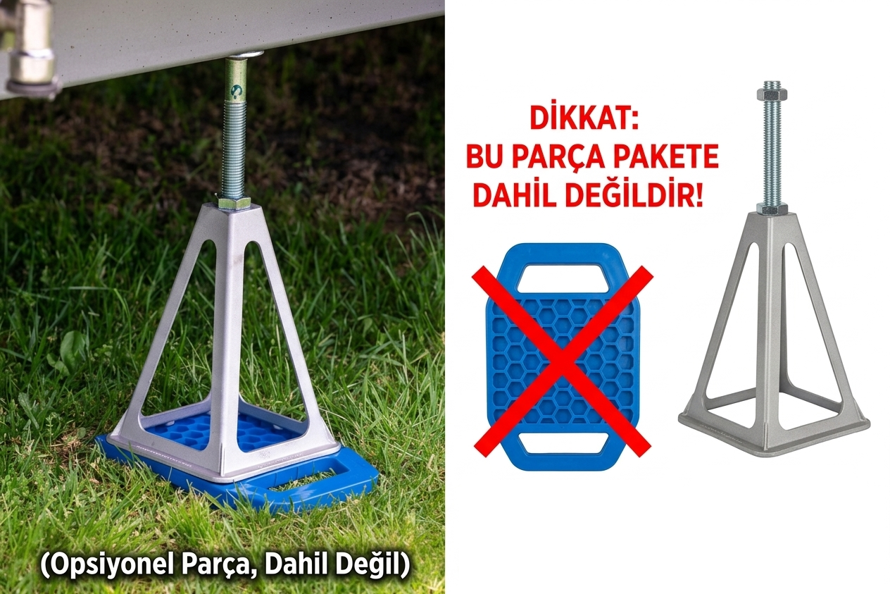 SUGA Karavan Sabitleyici Ayarlanabilir Stand 2'li Set